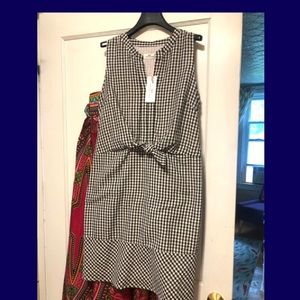 Vineyard vines black gingham dress